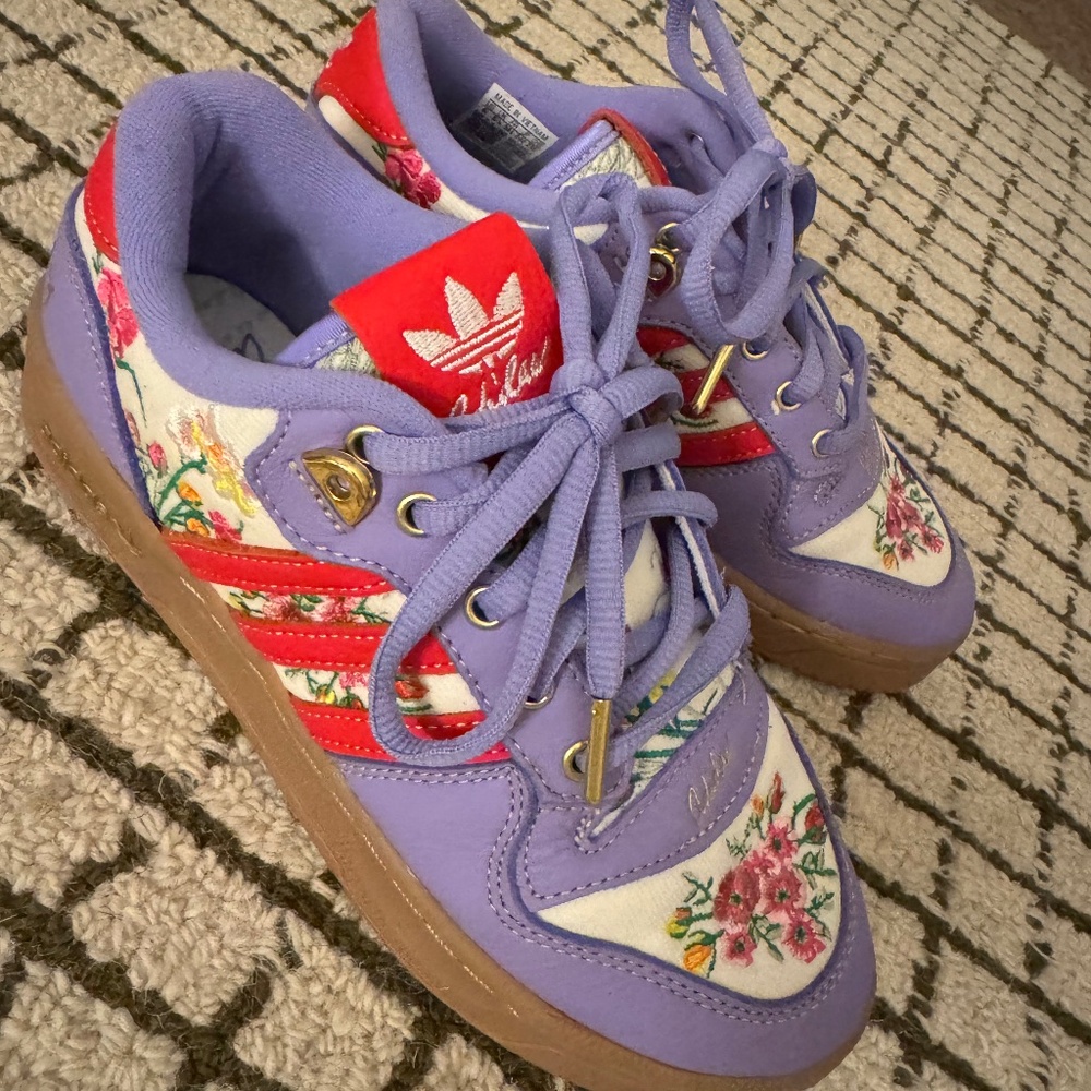 Adidas x  Rivalry collab floral sneakers